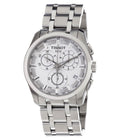 Tissot Couturier Chronograph White Dial Silver Steel Strap Watch For Men - T035.617.11.031.00