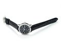 Tissot Automatics III Day Date Black Dial Black Leather Strap Watch For Men - T065.430.16.051.00