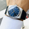 Tissot PRX Blue Dial Blue Leather Strap Watch for Men - T137.410.16.041.00