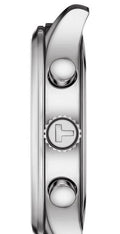 Tissot T Sport Chrono XL Classic Silver Dial Brown Leather Strap Watch For Men - T116.617.16.037.00