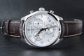 Tissot PR 100 Chronograph Silver Dial Brown Leather Strap Watch for Men - T101.417.16.031.00