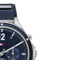 Tommy Hilfiger Eve Chronograph Quartz Blue Dial Blue Rubber Strap Watch For Women - 1782281