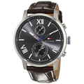Tommy Hilfiger Aiden Quartz Black Dial Brown Leather Strap Watch for Men - 1791309