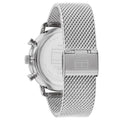 Tommy Hilfiger Legend Chronograph Green Dial Silver Mesh Bracelet Watch For Men - 1710567