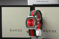 Gucci Grip Quartz Chronograph Red Dial Two Tone NATO Strap Watch for Men - YA157304
