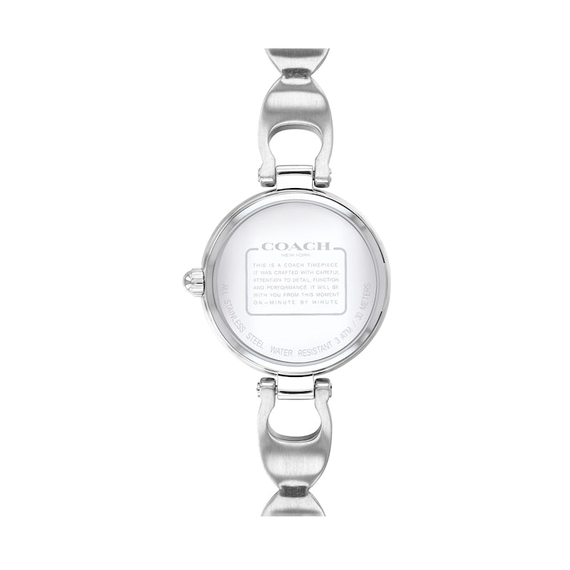 Coach Park Crystals Silver Dial Silver Steel Strap Watch for Women - 14503170