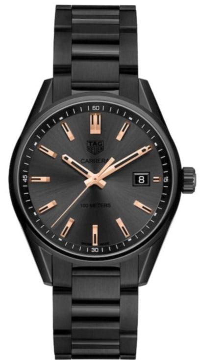 Tag Heuer Carrera Special Edition Black Dial Black Steel Strap Watch for Women - WAR1113.BA0602