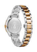Versace Hellenyium Quartz Brown Dial Two Tone Steel Strap Watch For Men - V11040015 