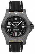 Breitling Avenger Automatic 45 Seawolf Night Mission Black Dial Black Nylon Strap Watch for Men - V17319101B1X1