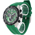 Tag Heuer Formula 1 Chronograph Green Dial Green Rubber Strap Watch for Men - CAZ101AP.FT8056