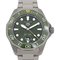 Tag Heuer Aquaracer Professional 300 Automatic Green Dial Silver Steel Strap Watch for Men - WBP208B.BF0631