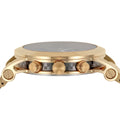 Versace Sport Tech Chronograph Black Dial Gold Steel Strap Watch for Men - VELT00419
