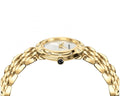 Versace V-Flare Quartz Silver Dial Gold Steel Strap Watch for Women - VEBN00818