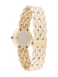 Versace V Flare Diamonds Silver Dial Gold Steel Strap Watch for Women - VEBN00918