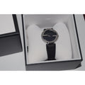 Gucci G Interlocking Black Dial Black Leather Strap Watch For Women - YA133301