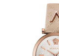 Versace V-Twist White Dial White Leather Strap Watch for Women - VELS00419