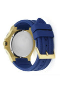 Guess Force Blue & Rose Gold Dial Blue Silicone Strap Watch For Men - W0674G2