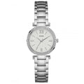 Guess Park Ave White Dial Silver Steel Strap Watch for Women - W0767L1