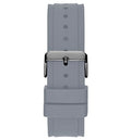 Guess Legacy Grey Dial Grey Silicone Strap Watch For Men - W1048G1