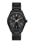 Tag Heuer Carrera Special Edition Black Dial Black Steel Strap Watch for Women - WAR1113.BA0602