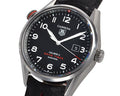 Tag Heuer Carrera Calibre 5 Drive Timer Black Dial Black Leather Strap Watch for Men - WAR2A10.FC6337