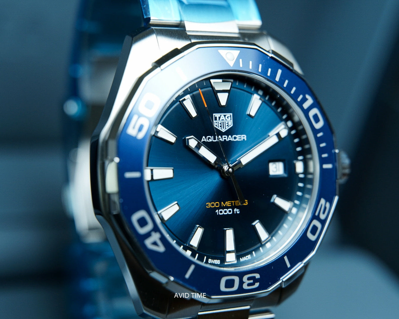 Tag Heuer Aquaracer Blue Dial Watch for Men - WAY101C.BA0746