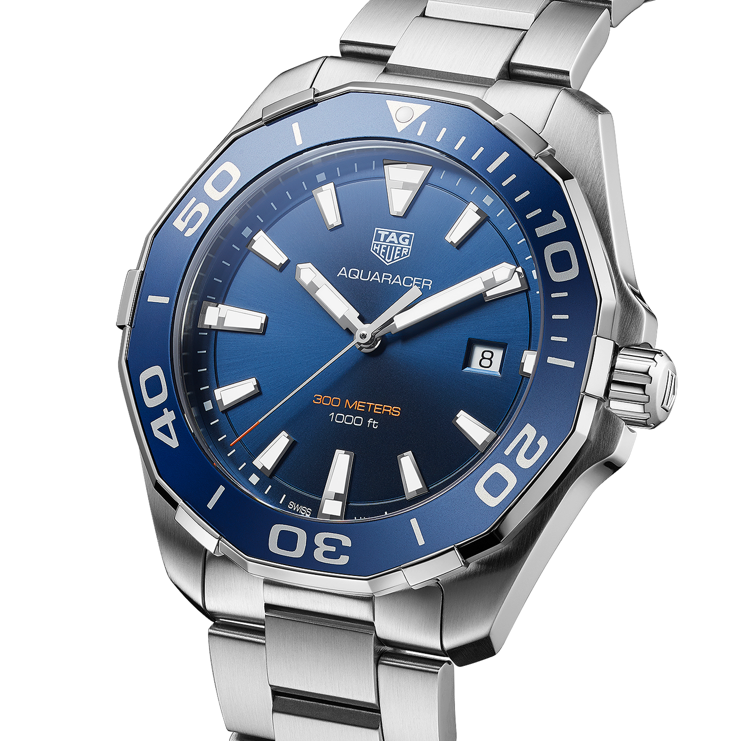 Tag Heuer Aquaracer Blue Dial Watch for Men - WAY101C.BA0746