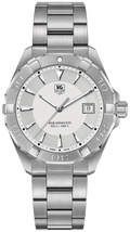 Tag Heuer Aquaracer Quartz White Dial Silver Steel Strap Watch for Men - WAY1111.BA0928