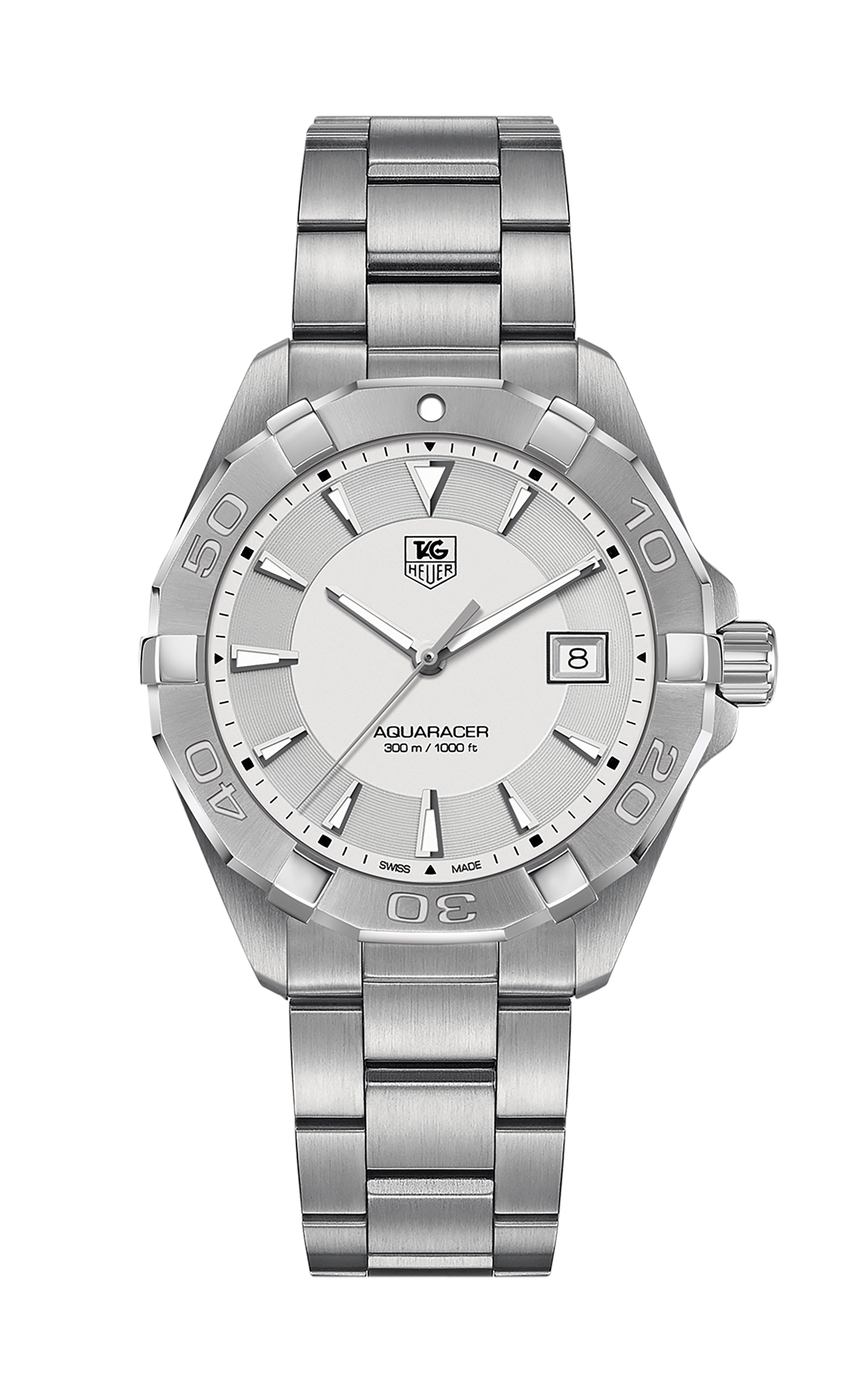 Tag Heuer Aquaracer White Dial Watch for Men - WAY1111.BA0928