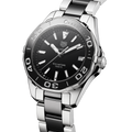 Tag Heuer Aquaracer Quartz Black Dial Two Tone Steel Strap Watch for Men - WAY131A.BA0913