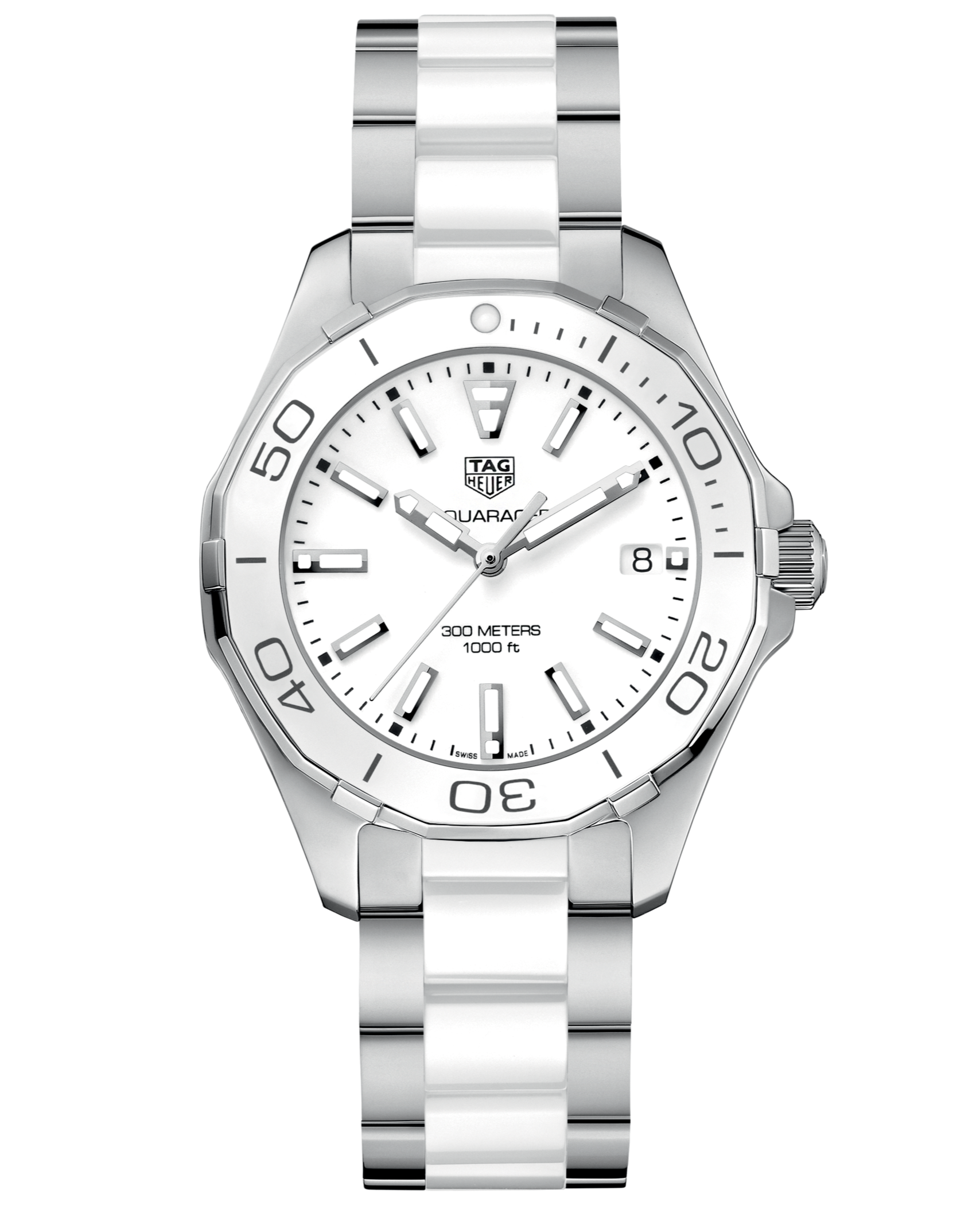 Tag Heuer Aquaracer White Dial Watch for Women - WAY131B.BA0914