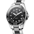 Tag Heuer Aquaracer Quartz Black Dial Two Tone Steel Strap Watch for Women - WAY131C.BA0913