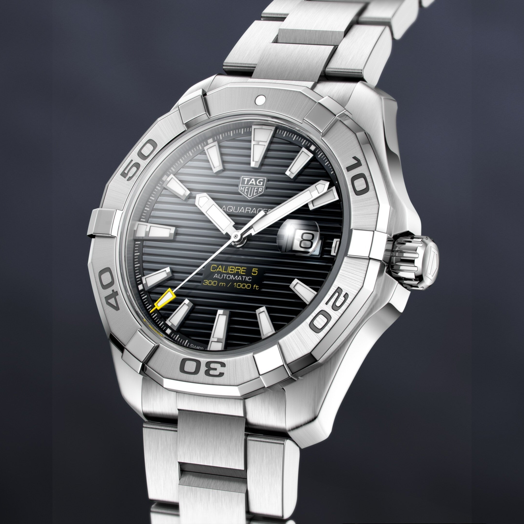 Tag Heuer Aquaracer Black Dial Watch for Men - WAY2010.BA0927