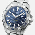 Tag Heuer Aquaracer Calibre 5 Automatic Blue Dial Silver Steel Strap Watch for Men - WAY2012.BA0927