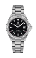 Tag Heuer Aquaracer Automatic Black Dial Silver Steel Strap Watch for Men - WAY2110.BA0928