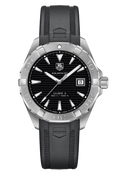 Tag Heuer Aquaracer Caliber 5 Automatic Black Dial Black Rubber Strap Watch for Men - WAY2113.FT8021