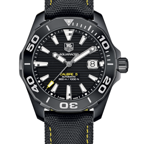 Tag Heuer Aquaracer Black Dial Watch for Men - WAY211A.FC6362