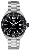 Tag Heuer Formula 1 Quartz Black Dial Silver Steel Strap Watch for Men - WAZ1110.BA0875