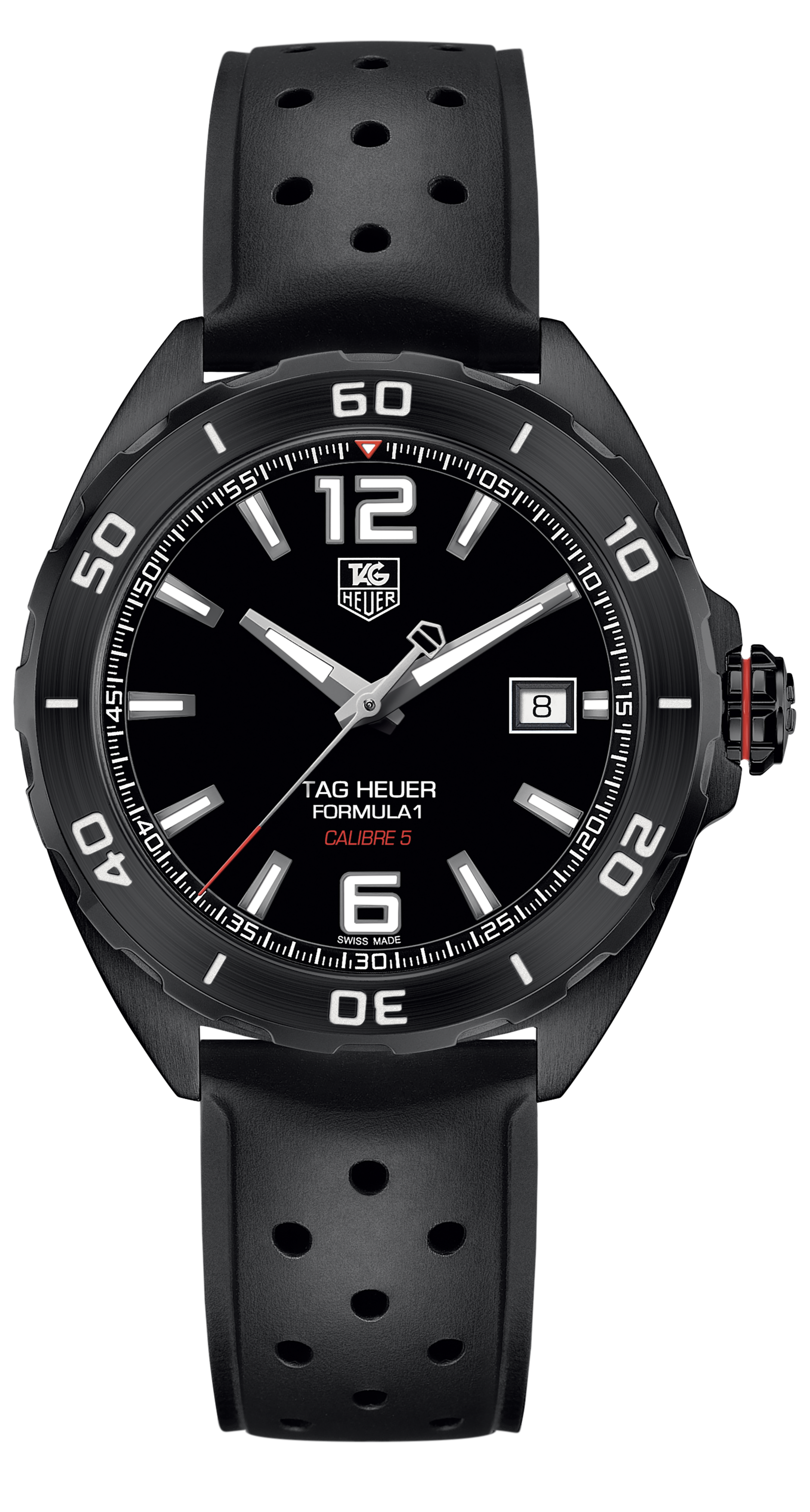 Tag Heuer Formula 1 Black Dial Strap Watch for Men - WAZ2115.FT8023