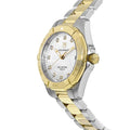 Tag Heuer Aquaracer White Mother of Pearl Dial Two Tone Steel Strap Watch for Women - WBD1322.BB0320