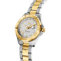 Tag Heuer Aquaracer Automatic Diamonds Silver Dial Two Tone Steel Strap Watch for Women - WBD2321.BB0320