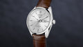 Tag Heuer Carrera Day Date Silver Dial Brown Leather Strap Watch for Men - WBN2011.FC6484