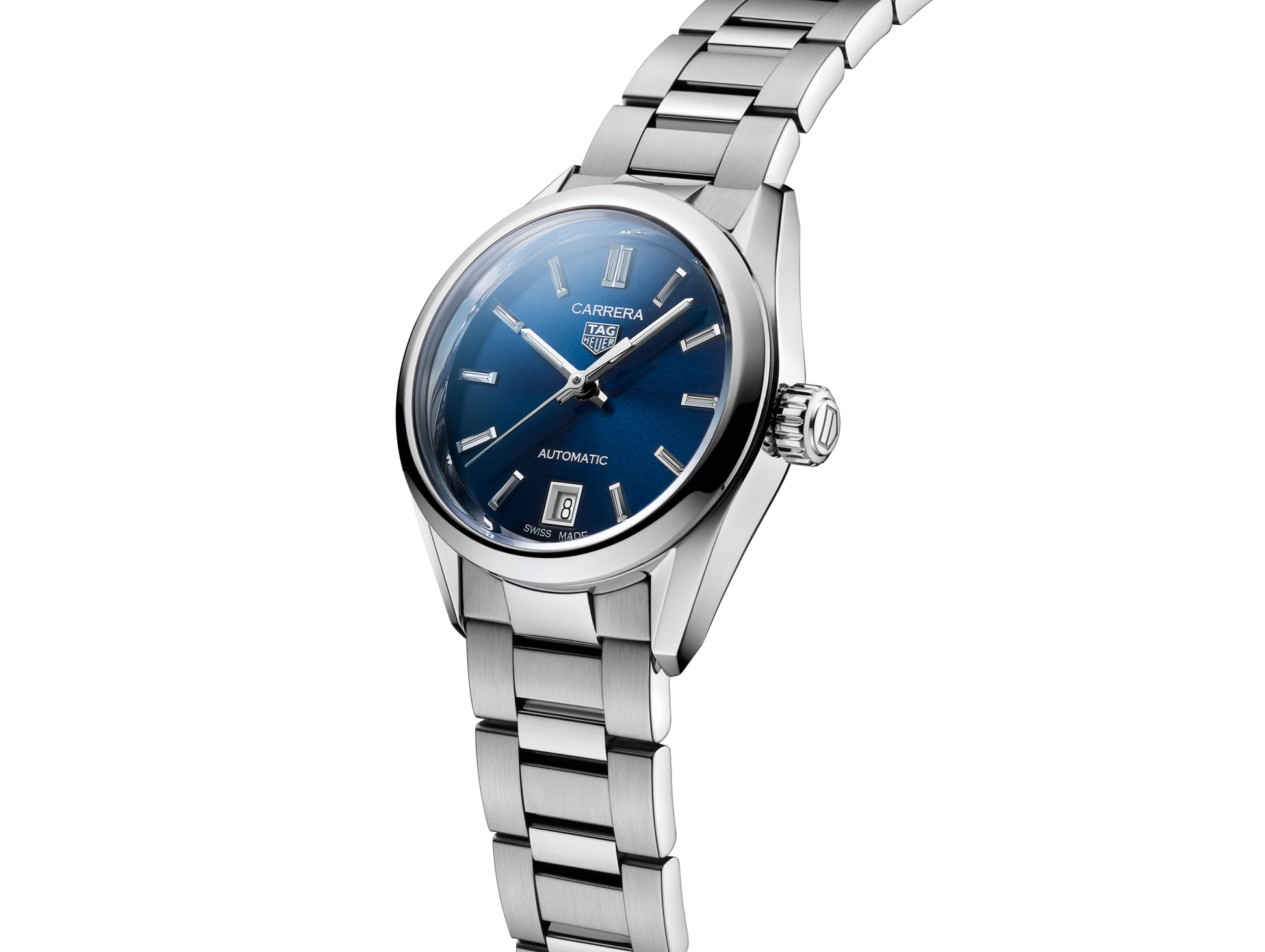 Tag Heuer Carrera Blue Dial Silver Steel Strap Watch for Women - WBN2411.BA0621
