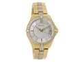 Bulova Crystal Collection Silver Crystal Dial Gold Steel Strap Watch for Women - 98L228