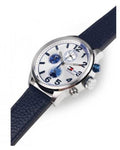 Tommy Hilfiger Jackson Silver Dial Black Leather Strap Watch for Men - 1791240