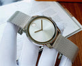Movado Bold Silver Dial Silver Mesh Bracelet Watch For Women - 3600241