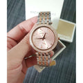 Michael Kors Darci Rose Gold Dial Two Tone Steel Strap Watch for Women - MK3726