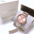 Michael Kors Darci Rose Gold Dial Two Tone Steel Strap Watch for Women - MK3726