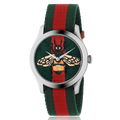 Gucci Le Marche des Merveilles Red & Green Dial Red & Green Nylon Strap Unisex Watch - YA1264060