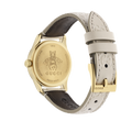 Gucci G Timeless Quartz White Dial White Leather Strap Watch For Women - YA126580A